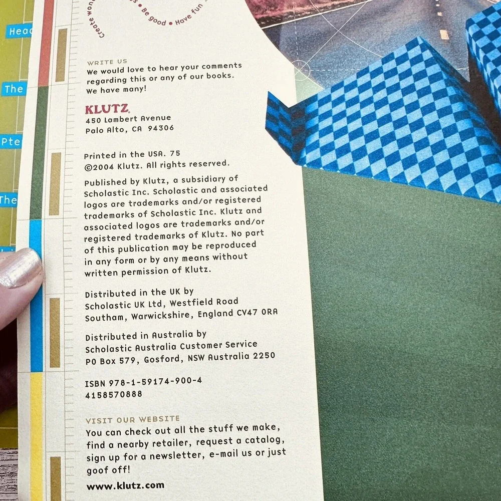 Klutz Book Of Paper Airplanes Doug Stillinger Vtg 2004 Softcover Activity‎ Book